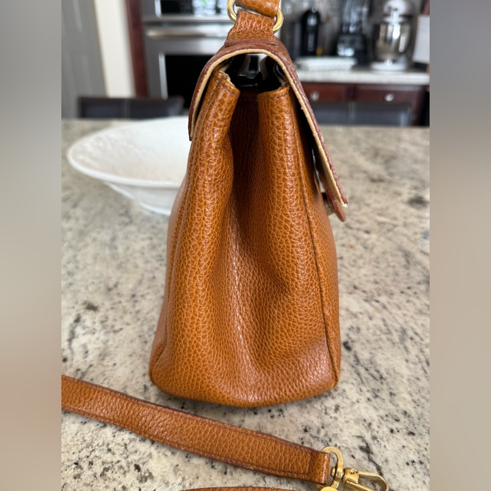 Vintage Furla Leather Purse Bag Tote Shoulder Handbag Removable Strap Classic - Picture 4 of 12